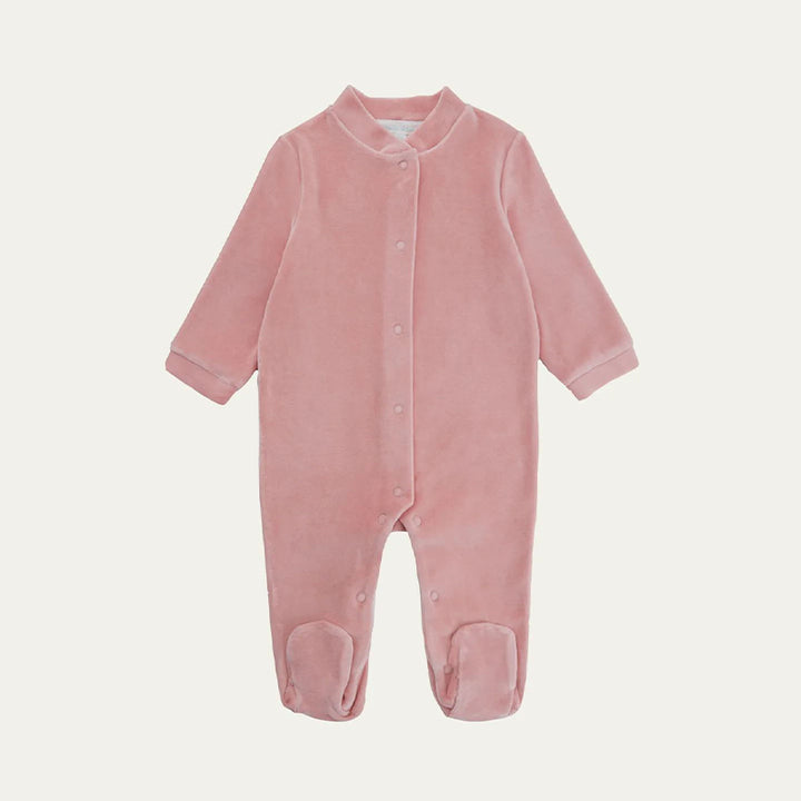 Organic Cotton Baby Onesie Velour Baby Footie Fleece Sleeper Infant Sleep Suit Custom Baby Romper Winter Pajama Newborn Clothes