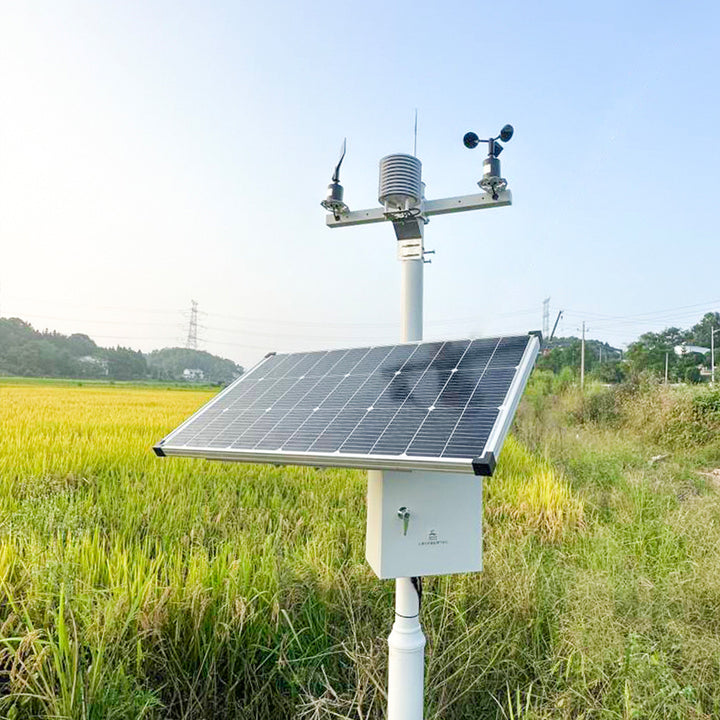 RIKA WMO Smart Cellular 4g Gsm 14 in 1 Ambient Agriculture Professional Automatic Weather Station with Wind Solar Rain Gauge Gps