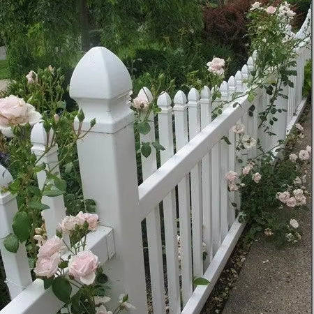 PVC Picket Fence, Screen Fence PVC Stripe Gate Swimming Pool Protect, Gardening fences