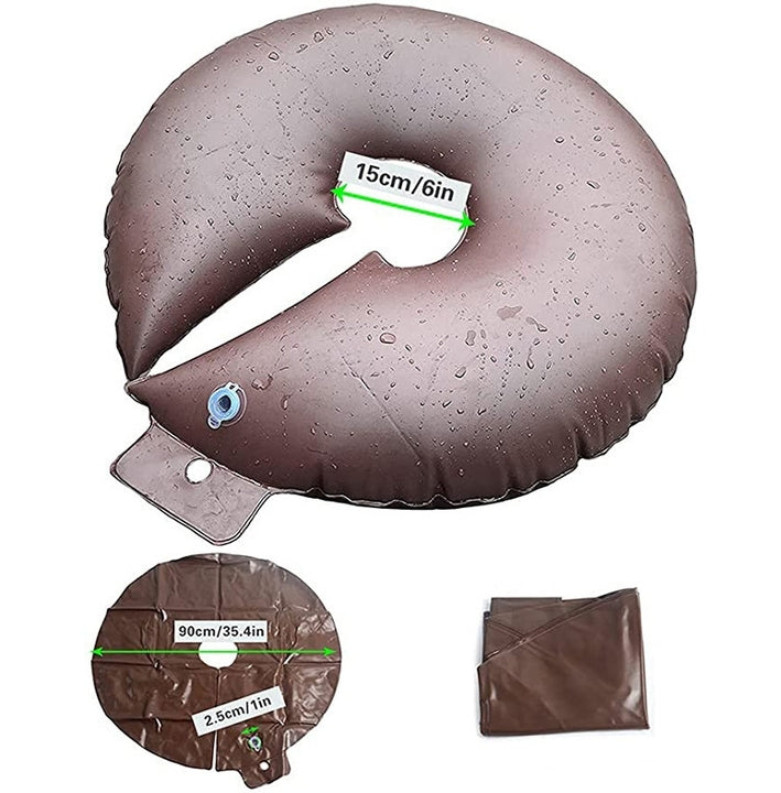 PVC Tree Watering Bag/Ring with Deep Root & Low-Profile Slow Release for Planted Multi-Trunk or Evergreen Trees