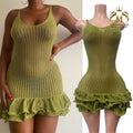 High Quality Women Dresses Spring Fall Club Casual Lady Stretch Knit Dress Vintage Clothing Knit Dresses Women Elegant