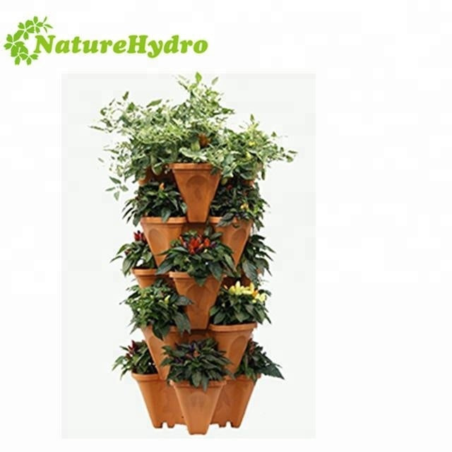 Strawberry Lettuce Planter Hydroponics Stacking Pots