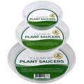 12 Inch Plant Saucer Durable Plastic Plant Drip Trays for Indoors Clear Plastic Flower Plant Pot Saucer Made of Thicker Stronger