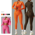 Gym Fitness Sets Women Custom Logo Womens Clothing Workout Yoga Fitness Sets Yoga Suit 3 Piece Sets for Women Sports Suit