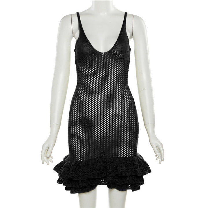 High Quality Women Dresses Spring Fall Club Casual Lady Stretch Knit Dress Vintage Clothing Knit Dresses Women Elegant