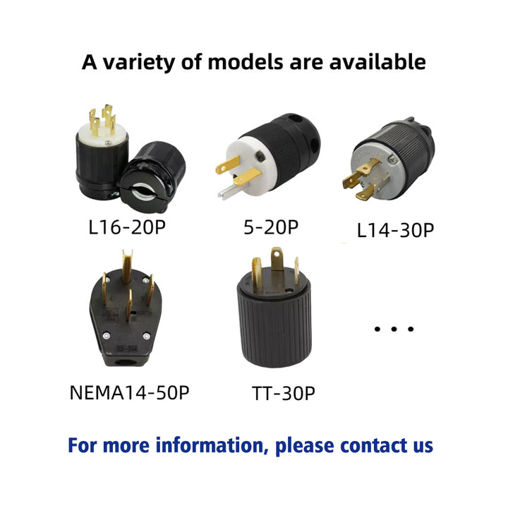 NEMA L16-20P US Twisting Locking Electrical Industrial Plug 20A 480V Quality Nylon Connector and Plug