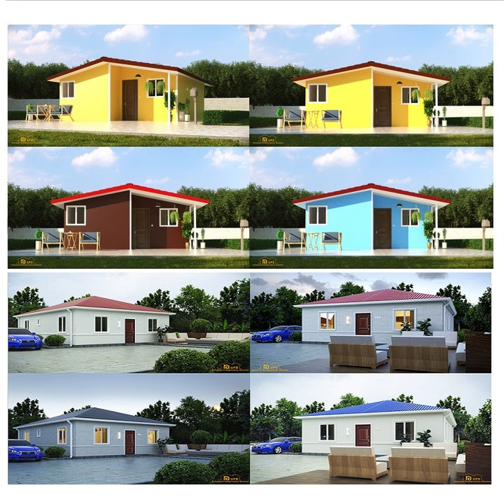 New Design Prefabhouse Multi Family House Design Built for Eps Sandwich Panel House or Concrete Boards Houses