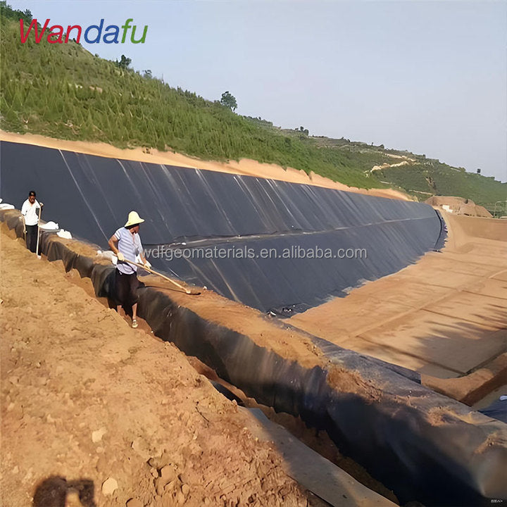 Top Selling Waterproofing HDPE UV Resistant Geomembrane Agriculture Pond Liner Landfill Site Irrigation Ditches Impermeable