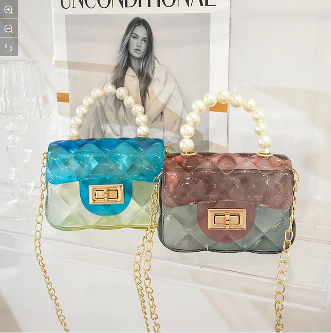 Candy Kids Crossbody Handbag Luxury Designer Mini Pvc Jelly Purses& Bags Hand Purse Little Girl Jelly Purses Bag Shoulder Bag