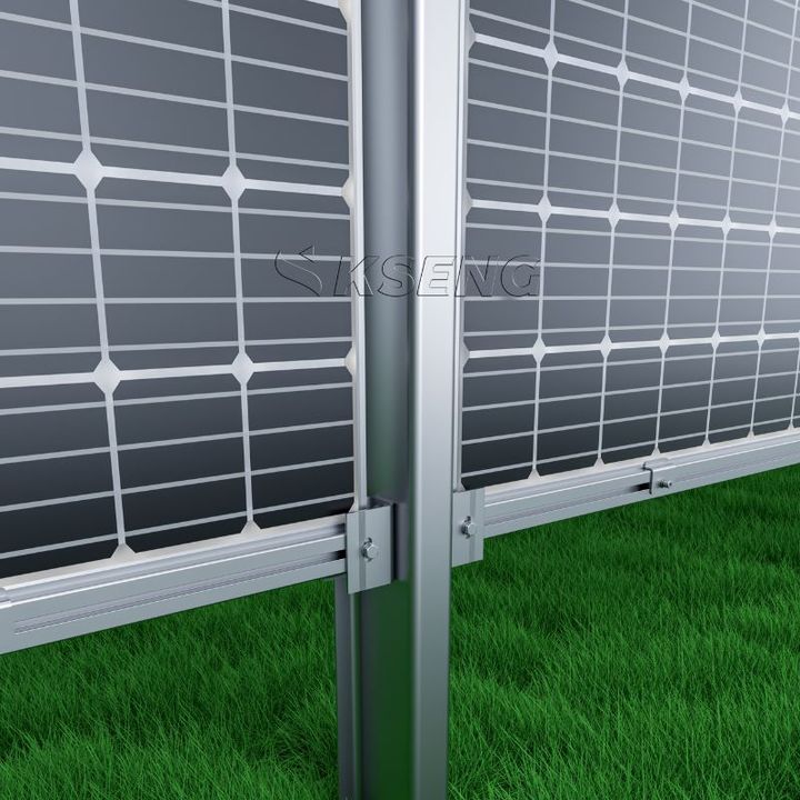 Corrosion Resistant Solar Fence Mounting System Vertical Bifacial Pv Fence Mounting System Wholesale Price