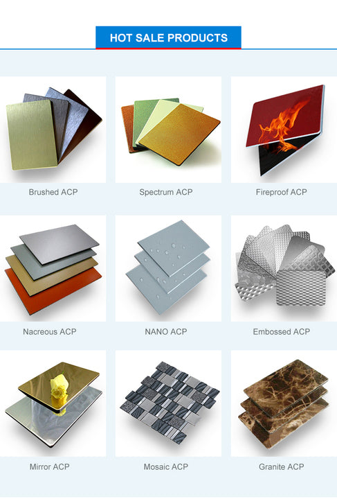Modern Design 3MM 4MM Alucobond Cladding Aluminum Composite Panel Fireproof Exterior Wall Cladding Sheets ACP Panel for Hotel