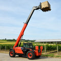 Best Quality Diesel Engine Closed Cab Telehandler Forklift 4WD 5 Ton Capacity Rough Terrain Telescopic Boom Crane