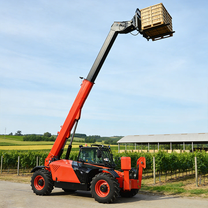 Best Quality Diesel Engine Closed Cab Telehandler Forklift 4WD 5 Ton Capacity Rough Terrain Telescopic Boom Crane