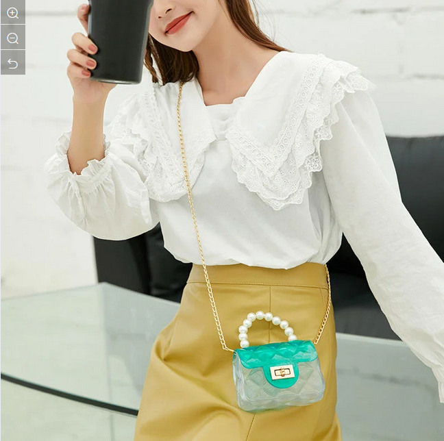 Candy Kids Crossbody Handbag Luxury Designer Mini Pvc Jelly Purses& Bags Hand Purse Little Girl Jelly Purses Bag Shoulder Bag