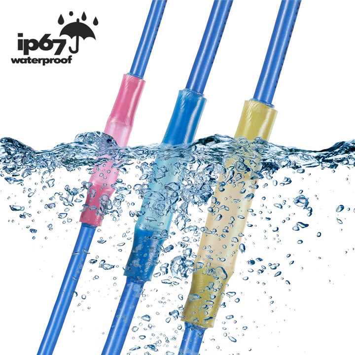 DINGYUAN Heat Shrink Butt Connectors Terminals Waterproof Wire Connector Marine Auto Electrical Terminals Crimp Splice Connector