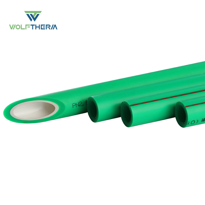 Hot Sales Wolftherm Tube Connector PPR Plastic Pipe Fitting PN 25 20mm Size Transparent Heat Insulation Plumbing Smooth 1 Piece