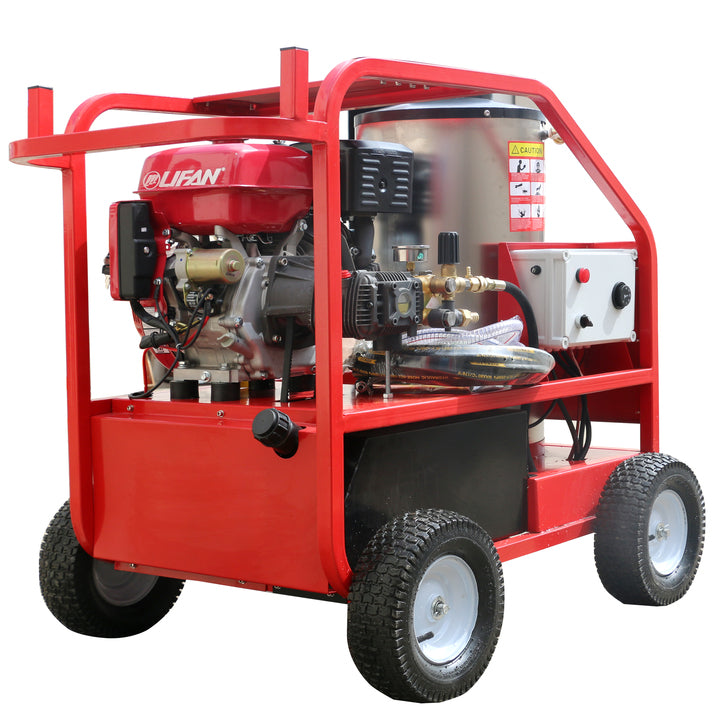 Movable Hot Water High Pressure Washer by Gas