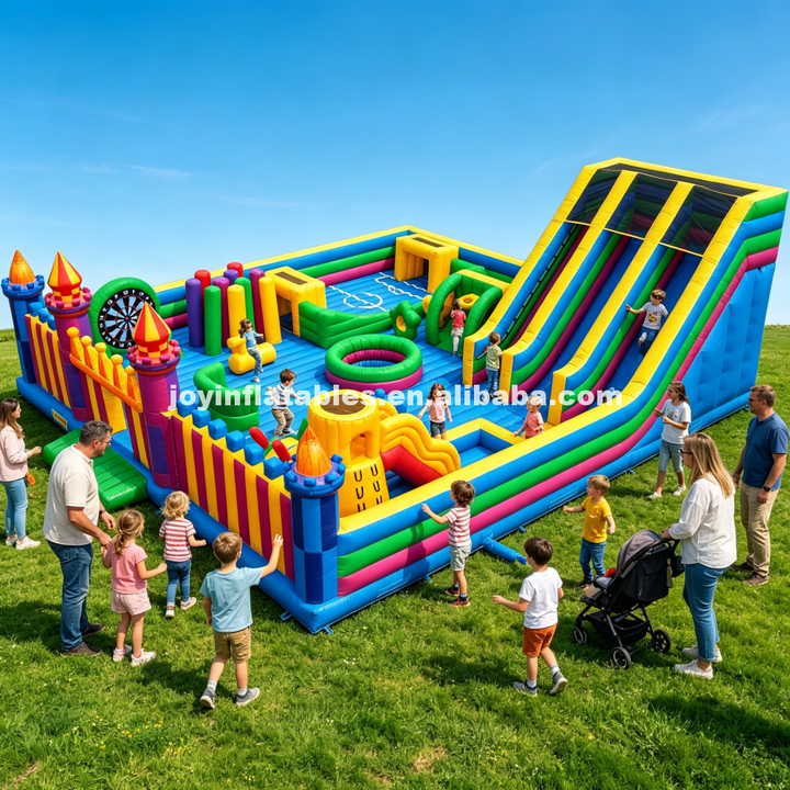 Superior Inflatable Amusement Park Heavy Duty Bounce Bouncy Castle Combo With Fun Games for Outdoor Recreation Commercial Use