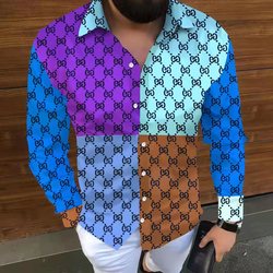 slim men tee dress shirts casual clothes men long sleeve printing shirts mens shirts