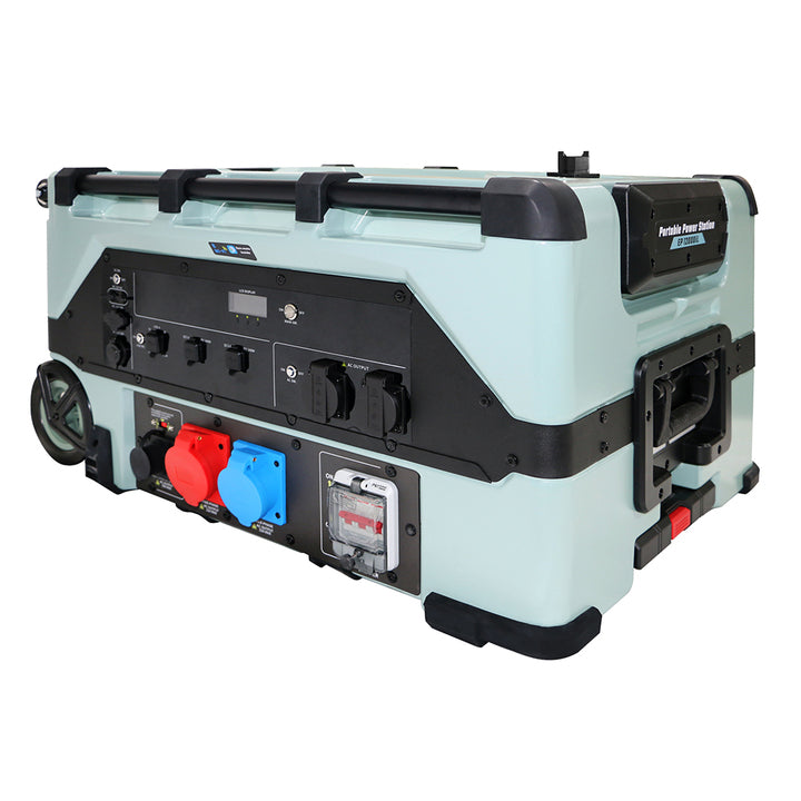 EU-US Certified 12000W Solar Wind Hybrid Power Generator High Safety Portable Energy System 10kwh LiFePO4 Battery Power Station