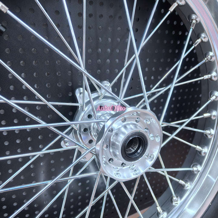 ultra bee supermoto wheels tire set tyres Parts Silver wheel rims 100/80-17 130/70-17 street supemotos wheel Chrome-plated