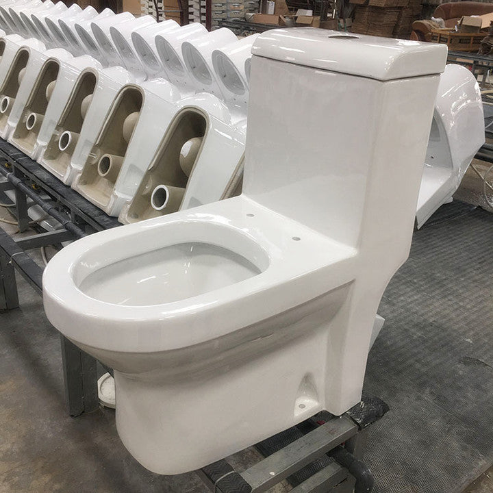 Modern Design Washdown One-piece Ceramic Toilet with Dual-Flush for Bathroom Use-Chinese Manufacturer Wholesale