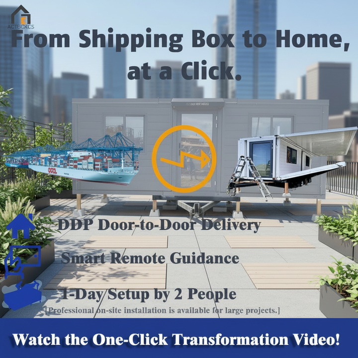 CS703 20ft Expandable Container House US Standard Wind Snow Resistant Portable Temporary 37sqm LR/CCS Certified
