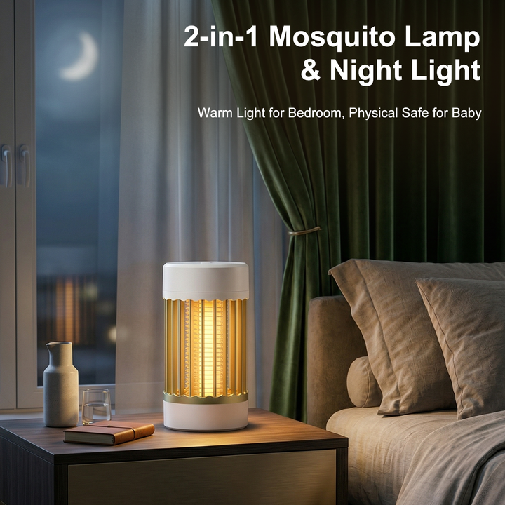 New 2026 LED USB Rechargeable Bug Zapper Electric Led Light Mosquito Killer Lamp with UV Light for Indoor Outdoor Use