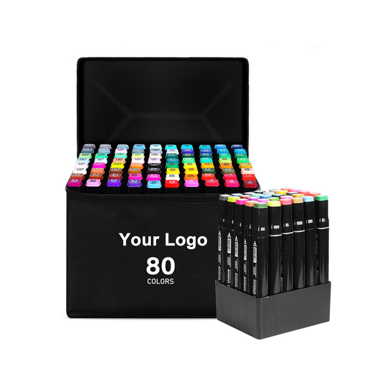 Art Suppliers Non Toxic Permanent Alcohol Marker Pen Set With Bag For Drawing