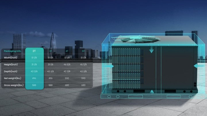 Hisense air Conditioning Type Inverter Central Rooftop Package air Conditioner Unit