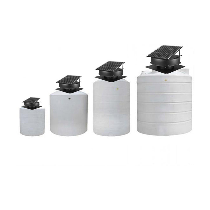 Outdoor 70W Solar Power Water Tank Cooler Fan Waterproof BLDC Motor Driven Centrifugal Heat Extractor Hot Water Cooling Box Fan