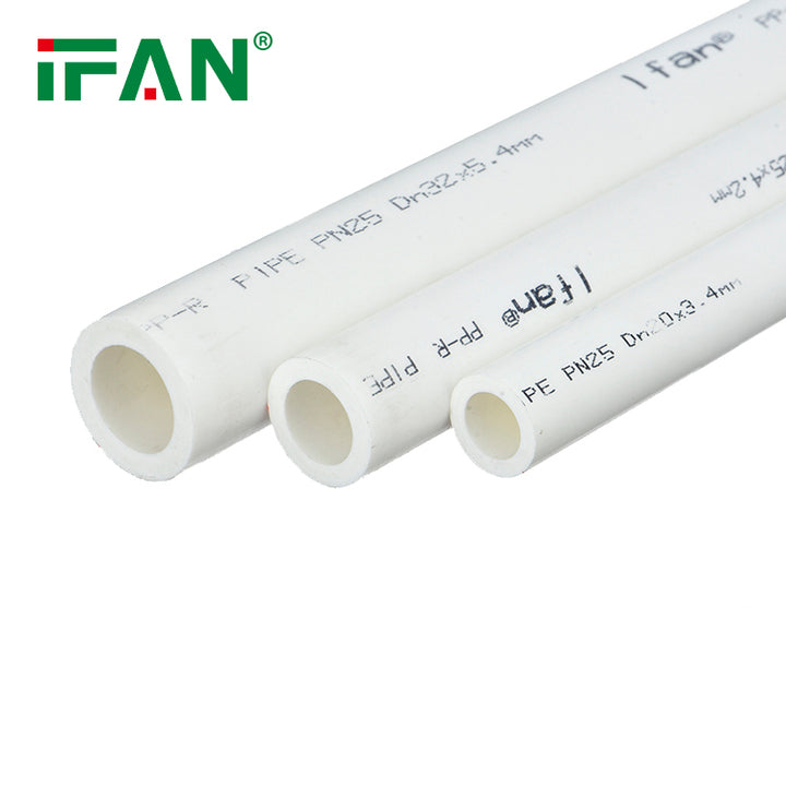 IFAN PPR Pipe Fittings PPR White Pipe Size 20x3.4mm PN25 for Hot&Cold Water Supply