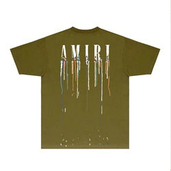 Amiry NEW Mens Womens Designer T shirts Printed Fashion man T-shirt Top Quality Cotton Casual Tees Short Sleeve Luxury Hip Hop