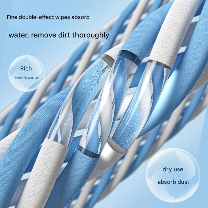 Jesun Window Cleaner Double-sided Household Glass Cleaner Handheld Tool Plastic Squeegee Window Wiper Cleaning