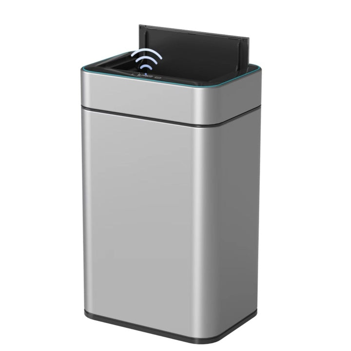 ELPHECO 15L-50L Smart Sensor Trash Can Stainless Steel Automatic Waste Bin for Indoor Household