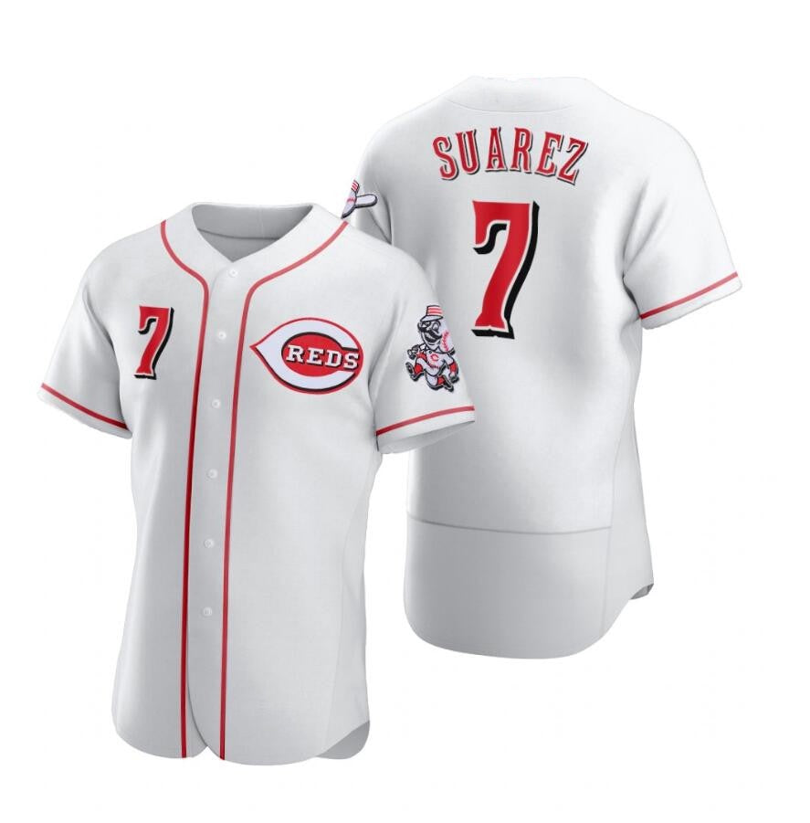 Wholesale 2022 New Hot Sale Stitched Baseball Jersey Cincinnati Red #7 Eugenio Suarez #9 Moustakas Top Embroidery Sport Jersey