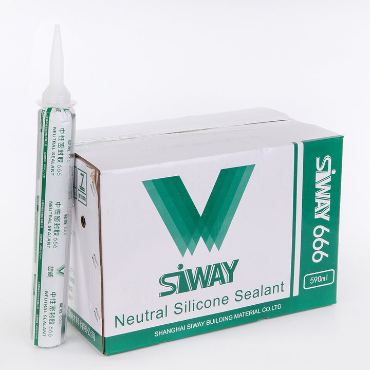 SV666 Factory Price No Smell 600ml PVC Pipe Oem One Conponent Waterproof Neutral Silicone Cure Silicon Sealant for Window & Door