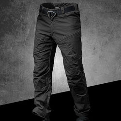 New fashion men waterproof pockets long pants Solid color outdoor sports mens casual trousers pants