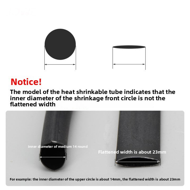 12/16/20/25/7mm Transparent Thickened PVC Heat Shrinkable Tube Insulating Casing and Wire Protection for Waterproof Fishing