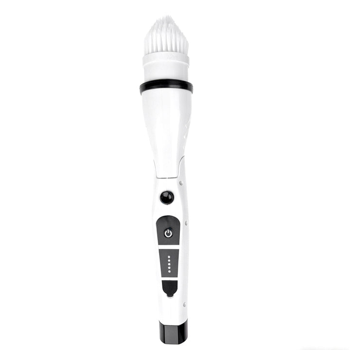 IPX7 Waterproof 8 In1 Long Handled Retractable Cordless Electric Mop Scrubber with Plastic Brush Head for Kitchen & Car Use