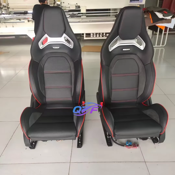For Mercedes-Benz C-Class C63 AMG W205 Car Seats High Performance Leather Safety Seats
