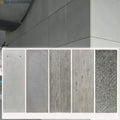 Premium Exterior Wall Covering Natural Concrete Engraved Fiber Cement Boards for Building Facade