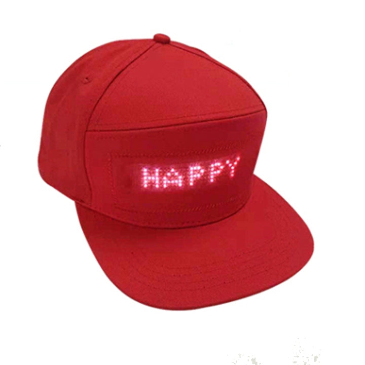 Magic LED Display Hat Mobile APP Programmable Smart Hat Fancy Cap APP Control Fashion Display Screen Hat