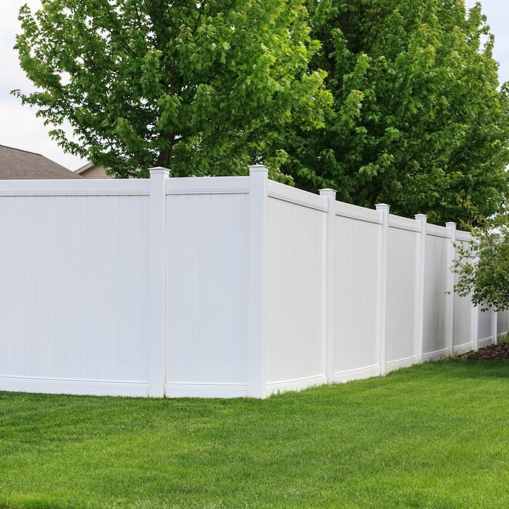 Plastic Vinyl 6*8 ft White PVC Full Privacy Fence/ Vinyl Fencing 8 ft Panels for Outdoor & Garden, Vinyl Fencing Trellis Gates