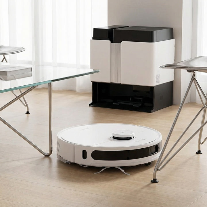 Robot Vacuum Cleaner Wet/Dry 20000Pa Suction 3-in-1 Sweeping Mopping for Garage & Hotel Use HEPA Filter App-Controlled