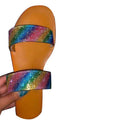oem china factory cheapest black female flat slippers