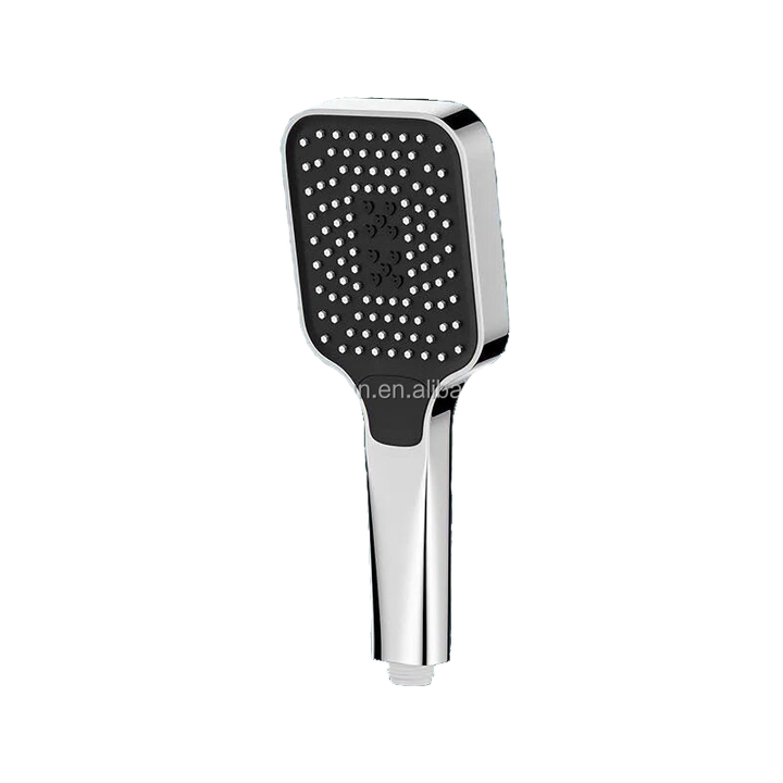Square Pressurized Large Water Output Rainfall Shower Head Triple Water Outlet Wall Mounting Design for Home Shower Room