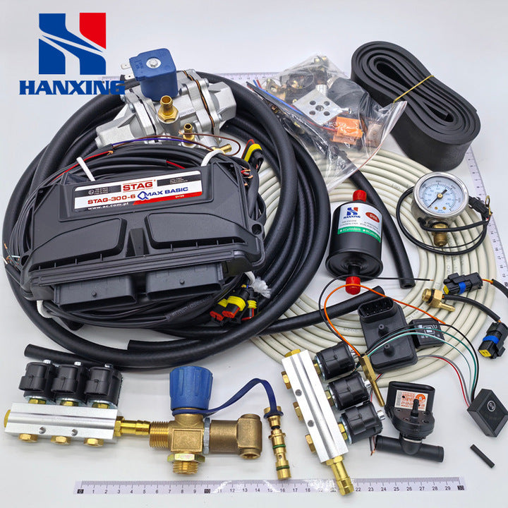 LPG/CNG Vehicle Oil-to-Gas Conversion STAG300 Natural Gas Six-Cylinder Kit Gas Vehicle Accessories Standard Fitment