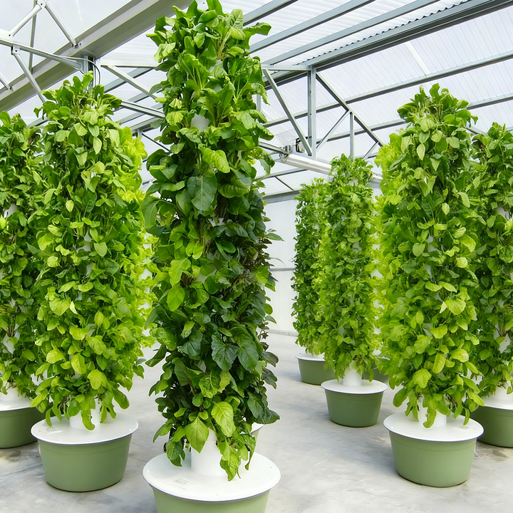 5-12 Tiers Vertical Farming Hydroponic Tower for Vegetables Flowers Aeroponics Tower with Grow Light Growing Hydroponics System