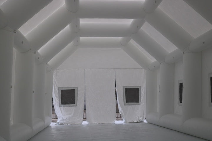 Custom Outdoor Giant Portable Commercial Inflatable Tent Paint Booth Spray Large Inflatable Car Cover Garage Car Wash Tent